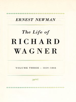cover image of Life of Richard Wagner, Volume 3